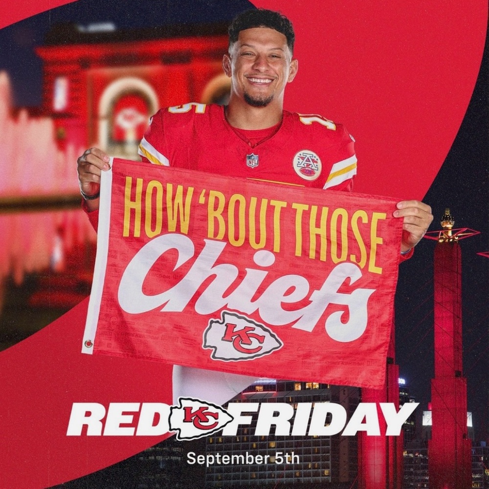 2025 Kansas City Chiefs Red Friday Kingdom Flag McDonald’s NFL Football